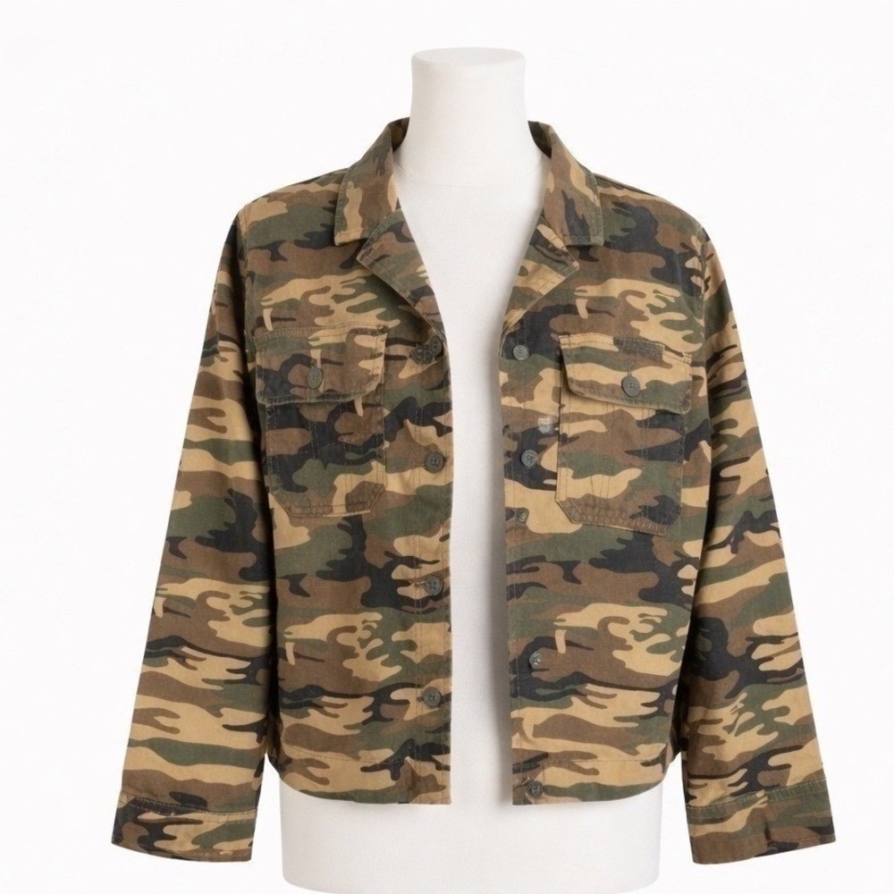 Sanctuary Camo Utility Jacket Medium Military Chic Streetwear Layer